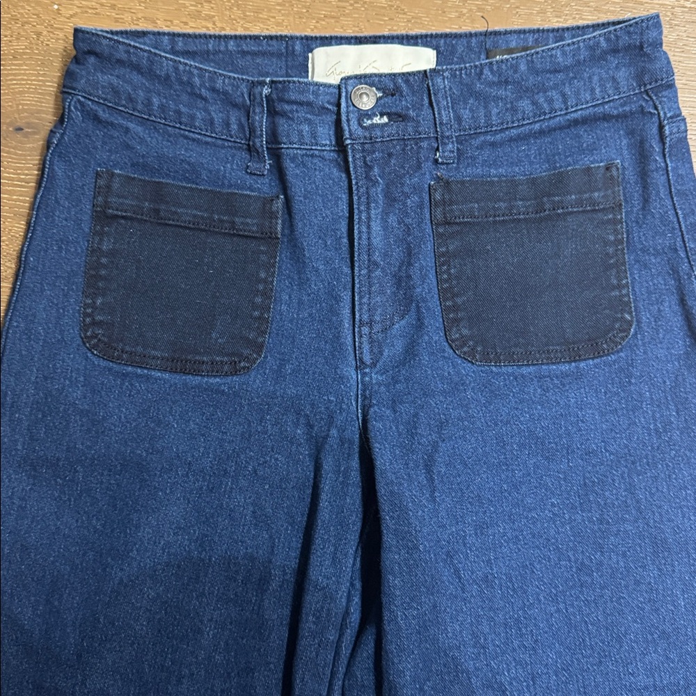 Gloria Vanderbilt x Christian Siriano Alfie High-Rise Wide Leg Jeans Size 29 - Picture 5 of 6